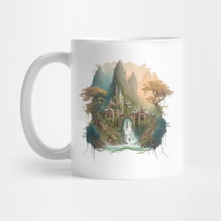 The Last Homely House - Waterfall - Fantasy Mug